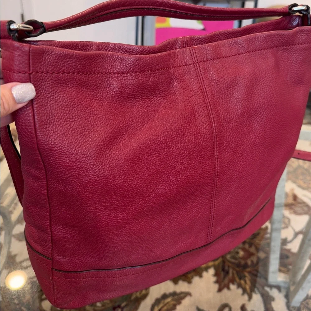 Coach‎ Park Pebble Leather 23293 Hobo Shoulder Bag